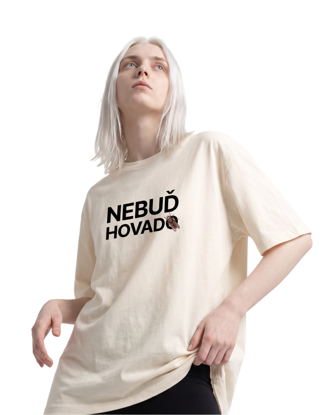 Tričko Heavyweight NEBUĎ HOVADO